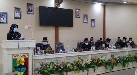 Rapat Paripurna DPRD Tanggamus | ist