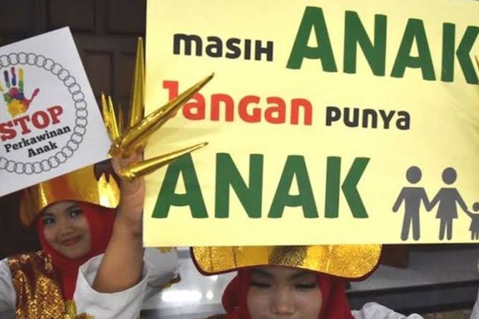 Ilustrasi kampanye setop perkawinan anak | ist