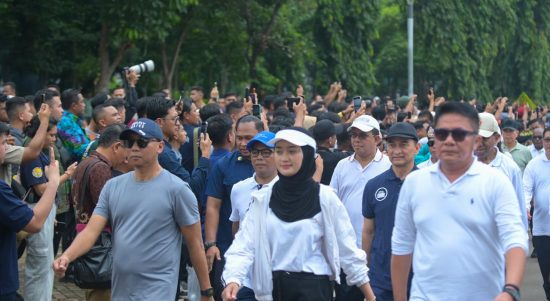 Mirza-Jihan Berada di Barisan Depan saat Gladi Kotor Pelantikan di Monas