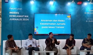 Acara peluncuran skor terbaru Indeks Keselamatan Jurnalis di Indonesia. | Dok. AMSI Acara peluncuran skor terbaru Indeks Keselamatan Jurnalis di Indonesia. | Dok. AMSI