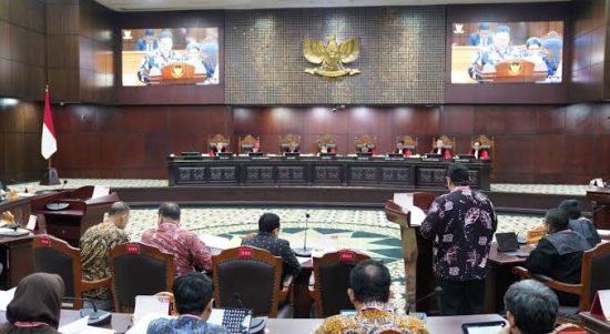 sengketa Pilkada Pesawaran, di Ruang Sidang Gedung MKRI 1, Jakarta, Senin, 24/2/2025.