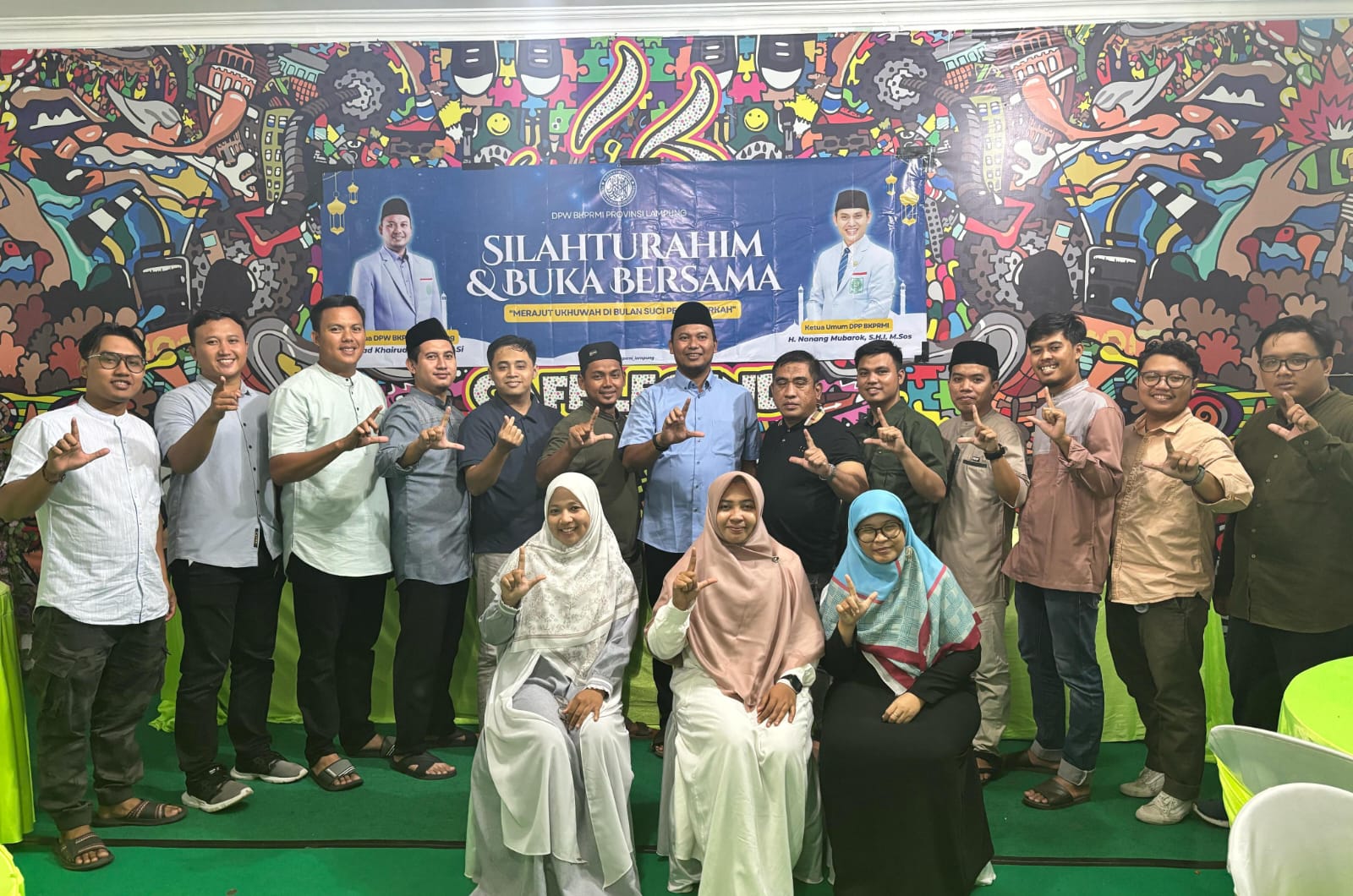 Foto bersama saat acara buka puasa bersama DPW BKPRMI Lampung. | ist Foto bersama saat acara buka puasa bersama DPW BKPRMI Lampung. | ist