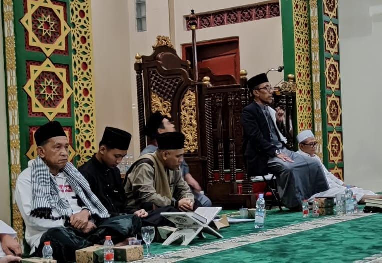 Acara peringatan Nuzulul Quran di Masjid Miftahul Jannah, Rajabasa Raya, Bandar Lampung. | ist