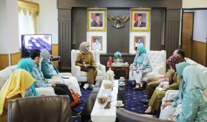 Wakil Gubernur Lampung Jihan Nurlela menerima kunjungan pengurus Asosiasi Kesehatan Haji Indonesia (AKHI) Lampung