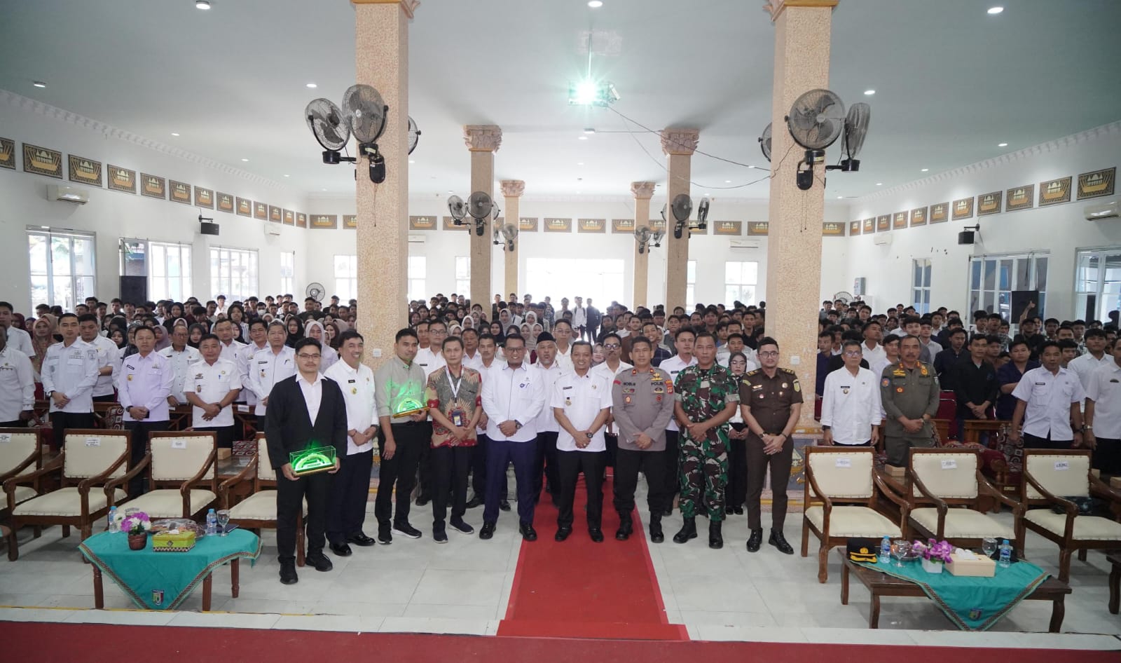 Kegiatan Sosialisasi Program Magang ke Luar Negeri yang secara resmi dibuka oleh Stafsus Kemenaker Bambang Irawan dan Bupati Pringsewu. | ist