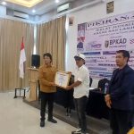 Ketua IJP Lampung Abung Mamasa menjadi pemateri pelatihan jurnalistik