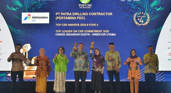 PT PDC meraih penghargaan di ajang bergengsi TOP CSR Awards 2025