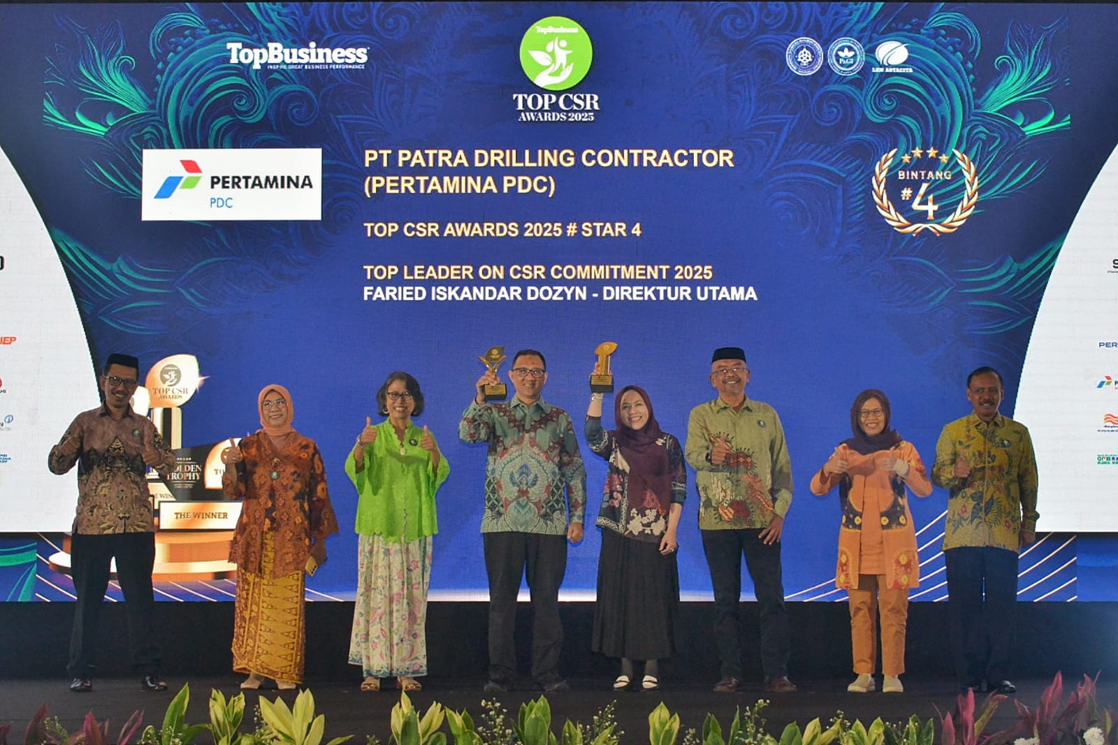 PT PDC meraih penghargaan di ajang bergengsi TOP CSR Awards 2025