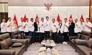 Bupati Lampung Selatan Radityo Egi Pratama, saat menerima audiensi pengurus Dekopin di ruang Kerja Bupati, Rabu, 2 Juli 2025. | ist