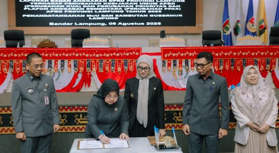 Pemprov dan DPRD Lampung Sepakati KUA-PPAS APBD 2026