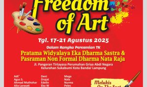 pameran dan bazar lukisan bertajuk “Freedom of Art” pada 17–21 Agustus 2025