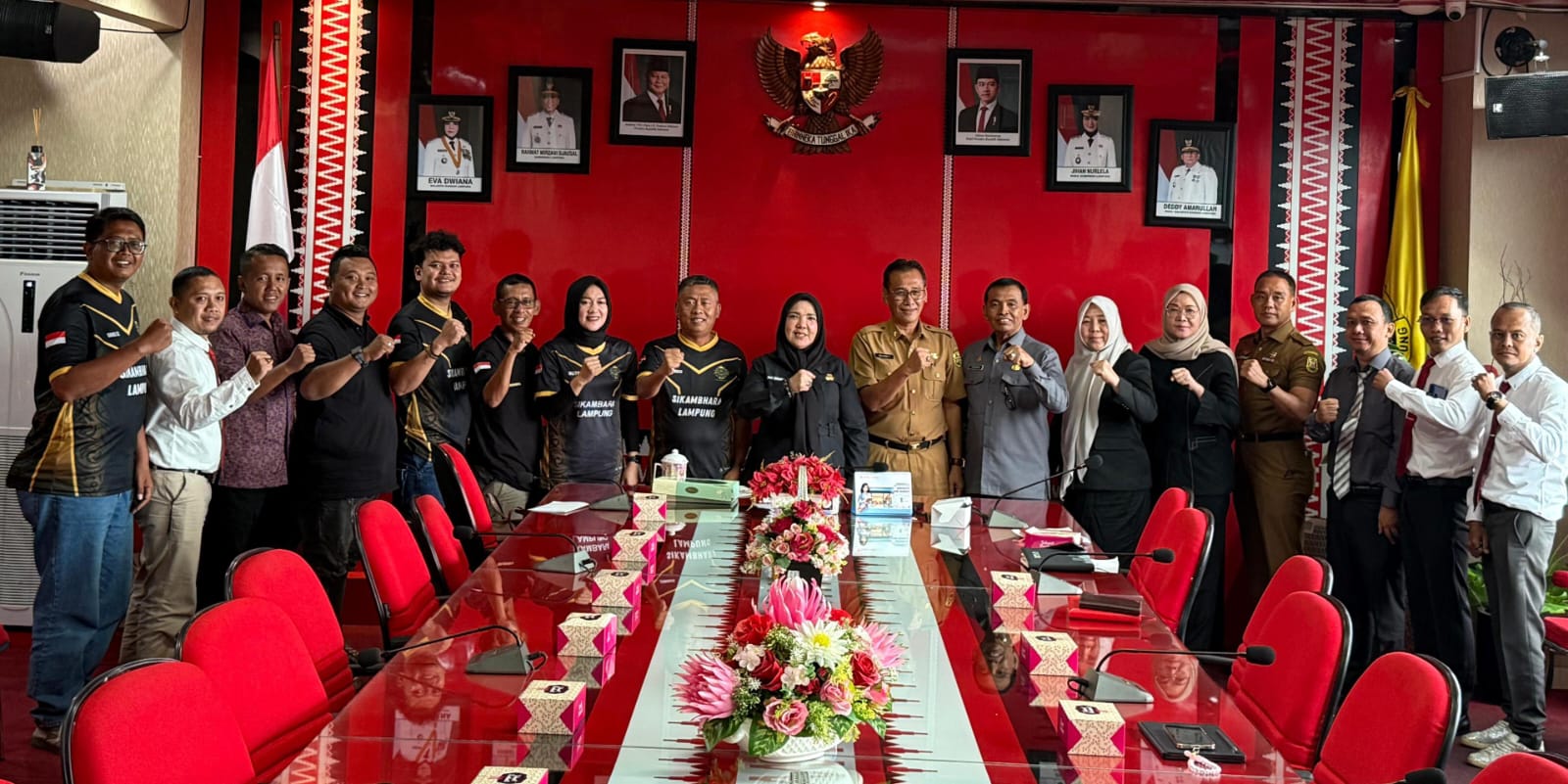 Audiensi SIKAMBARA dengan Walikota Bandar Lampung Eva Dwiana. | ist