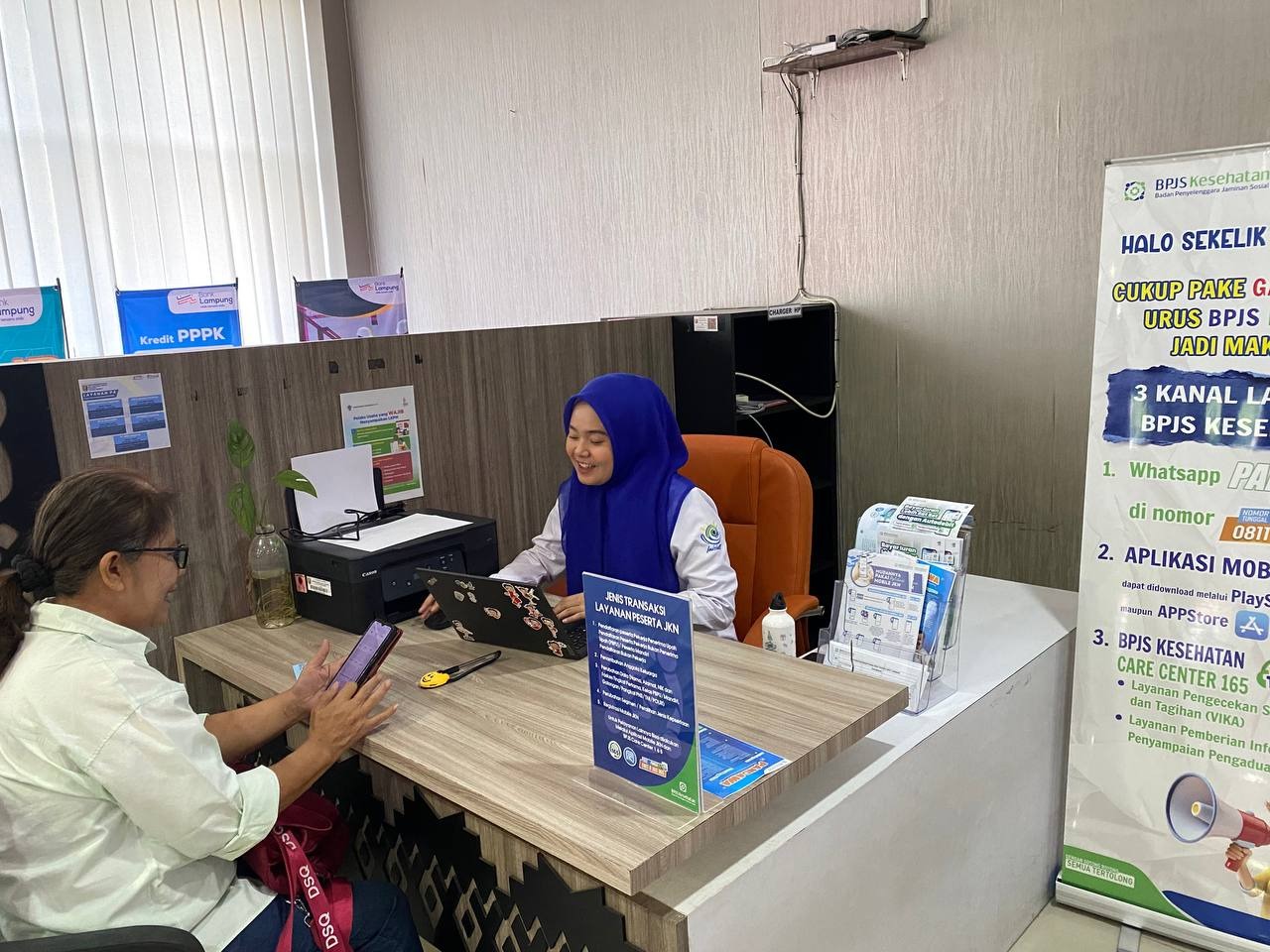 Pelayanan BPJS Kesehatan kini hadir di Mal Pelayanan Publik Kota Bandar Lampung. | ist