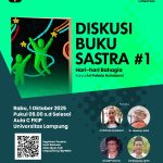 Poster Diskusi Sastra #1 bertajuk “Puisi dan Prosa di Era Digital” yang digelar Lampung Literature. | ist