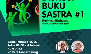 Poster Diskusi Sastra #1 bertajuk “Puisi dan Prosa di Era Digital” yang digelar Lampung Literature. | ist