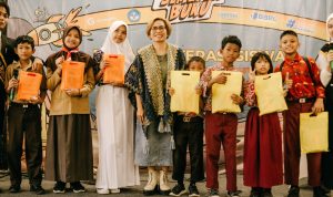 Foto bersama peserta dan narasumber kegiatan Parade Literasi yang digelar oleh Balai Bahasa Provinsi Lampung. | ist