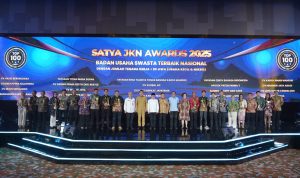 BPJS Kesehatan memberikan apresiasi kepada 110 badan usaha di acara Satya JKN Award 2025. | ist