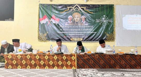 Kegiatan Halaqoh Kyai Pesantren se-Bandar Lampung yang digelar oleh RMI PCNU Kota Bandar Lampung di Pondok Pesantren Hikmatul Mubtadiaat, Langkapura, Rabu, 29/10/2025. | ist