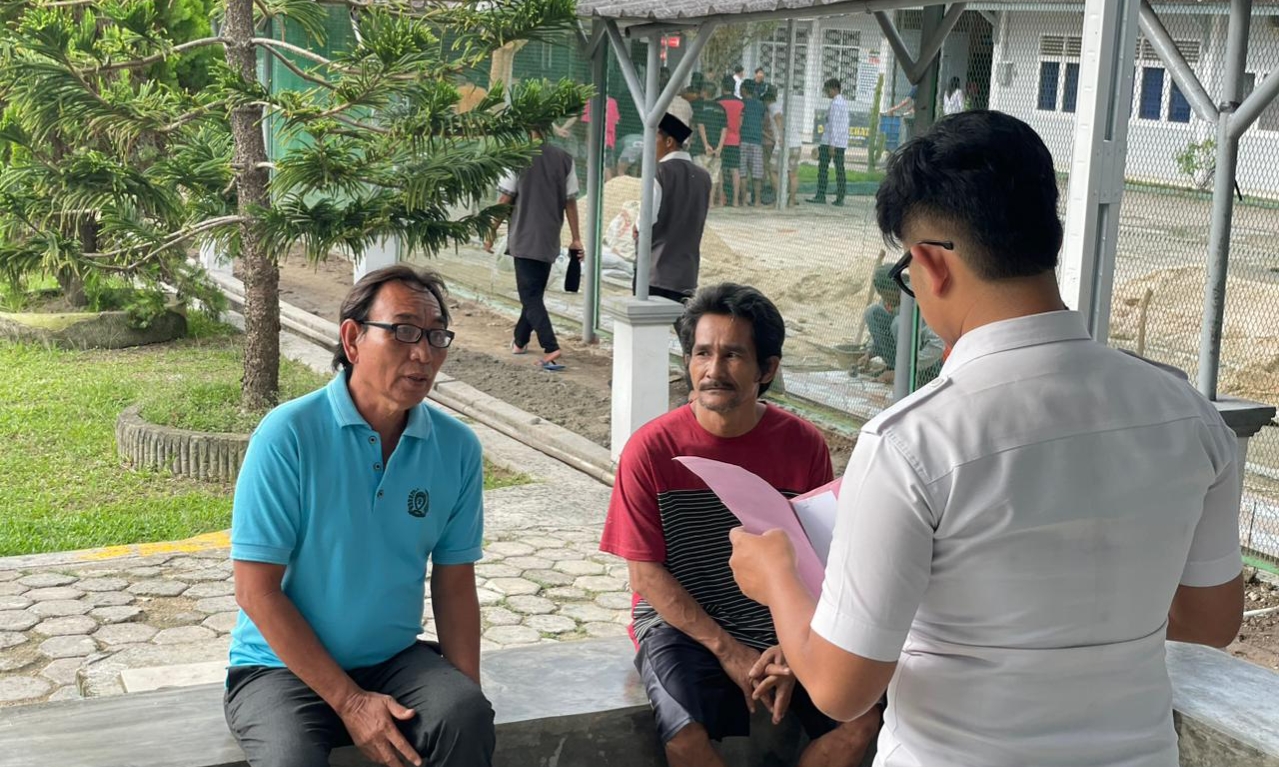 Layanan konsultasi registrasi bagi Warga Binaan Pemasyarakatan yang dilaksanakan oleh Sentra Layanan Terpadu Warga Binaan (SELAT WARNA) Rutan Kelas I Bandar Lampung. | Ist