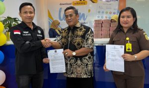 Kejari Bandar Lampung menyetorkan uang pengganti kerugian negara dalam perkara tindak pidana korupsi proyek Jalan Ir. Sutami Tahun Anggaran 2018–2019, ke kas negara. | ist