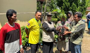 Reses di Marga Kencana, Dwita Ria Temui Taruna AUP dan Serahkan 1.000 Bibit Produktif