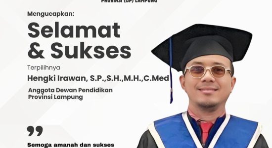 Hengki Irawan: Dewan Pendidikan Harus Jadi Pengawas Aktif, Pastikan Tak Ada Anak Lampung Putus Sekolah Hengki Irawan: Dewan Pendidikan Harus Jadi Pengawas Aktif, Pastikan Tak Ada Anak Lampung Putus Sekolah