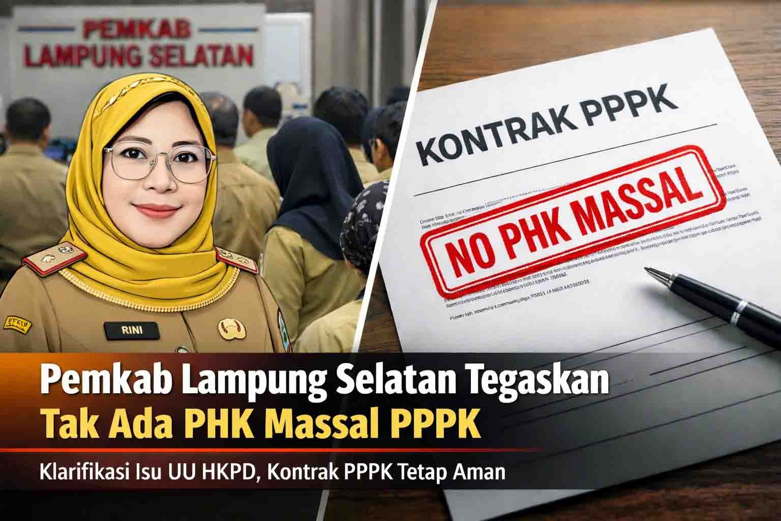 UU HKPD Picu Kekhawatiran, Pemkab Lamsel Tegaskan Tak Ada PHK Massal PPPK