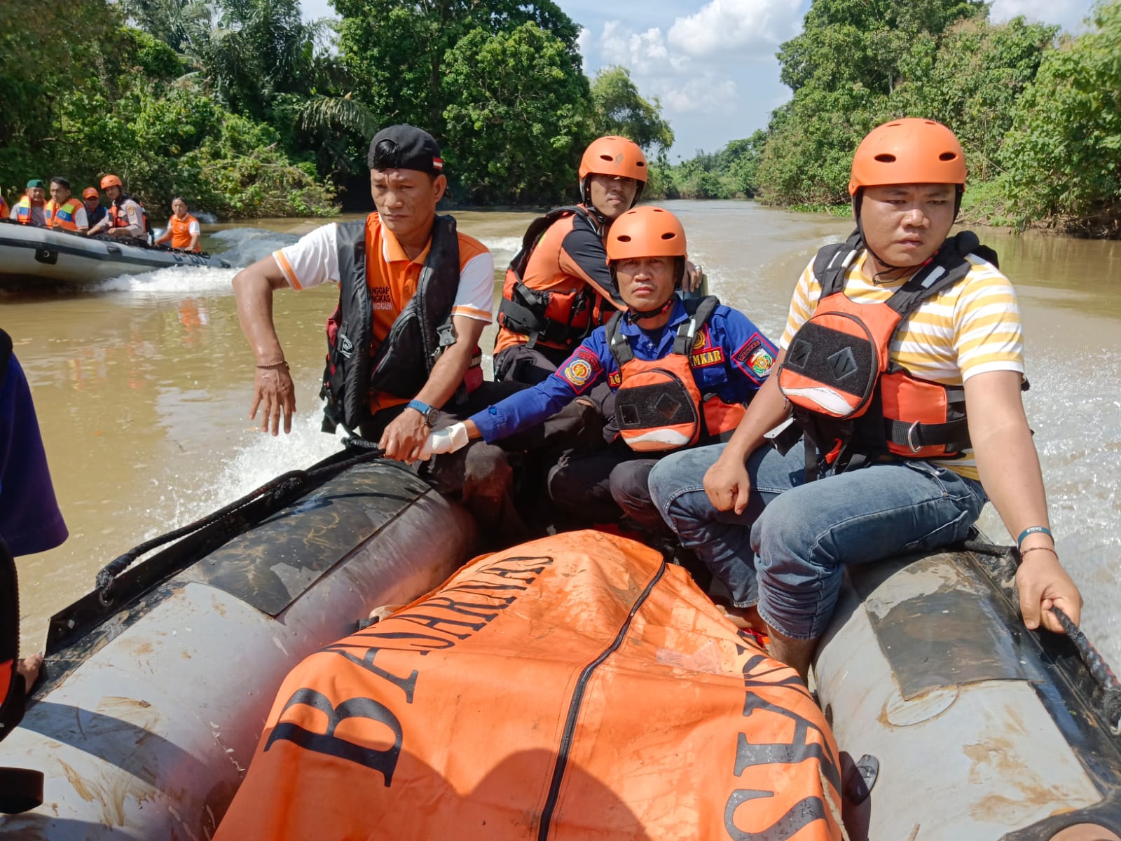 Tim SAR Temukan Jasad Pemuda yang Tenggelam di Sungai Way Abung