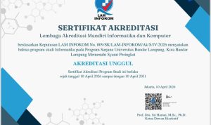 Prodi Informatika UBL Raih Akreditasi Unggul, Perkuat Posisi Kampus Terbaik di Sumbagsel