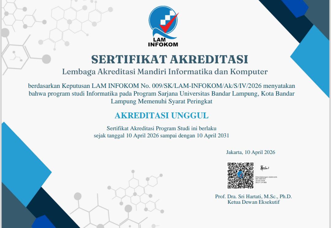 Prodi Informatika UBL Raih Akreditasi Unggul, Perkuat Posisi Kampus Terbaik di Sumbagsel