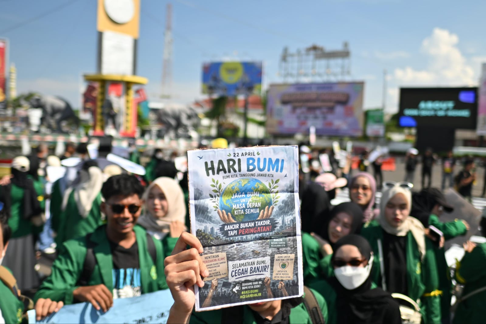 Hari Bumi, Aliansi Desak Pemerintah Tuntaskan Masalah Banjir di Bandar Lampung
