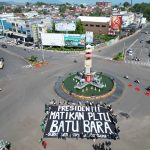 Aksi Hari Bumi di Lampung, Ratusan Aktivis Desak “Suntik Mati” PLTU Batubara