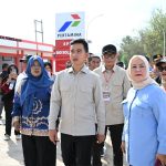 Dwita Ria Dampingi Wapres Gibran Tinjau Kampung Nelayan Merah Putih di Lamtim