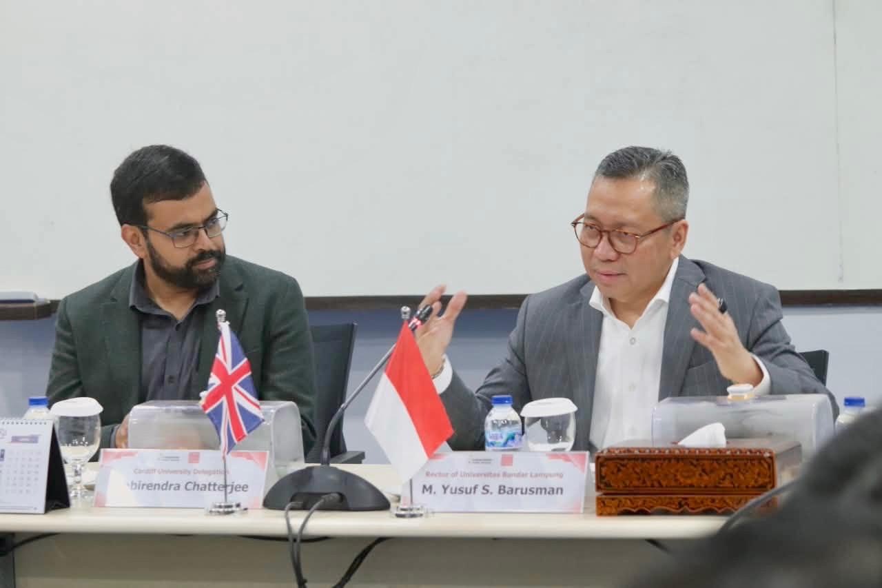 Cardiff University Jajaki Kolaborasi Strategis dengan Universitas Bandar Lampung