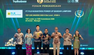 PLN NP UP Bandar Lampung Raih Dua Penghargaan TOP CSR Awards 2026