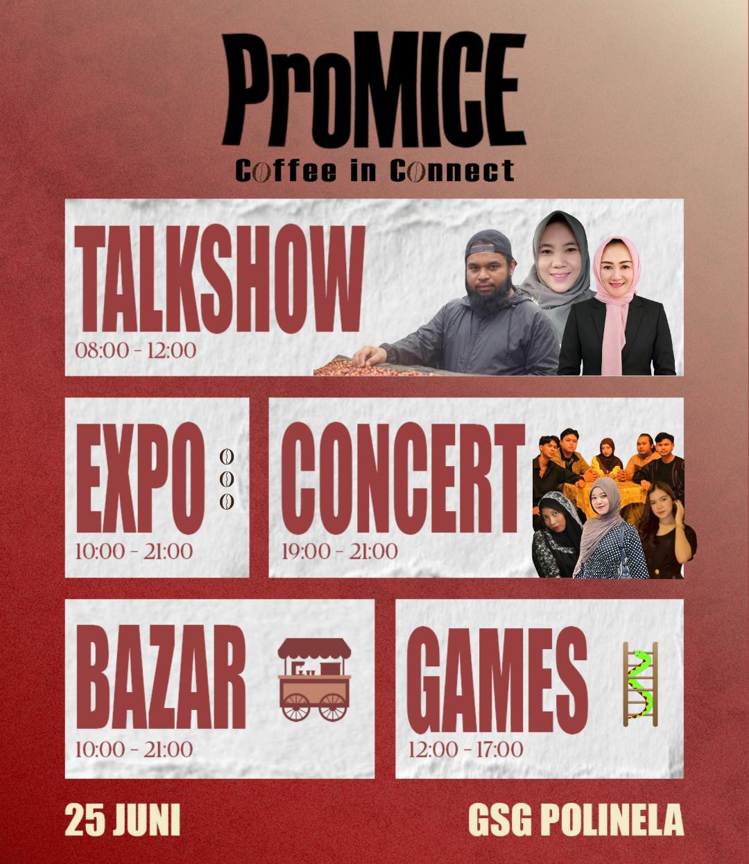 PROMICE: Coffee In Connect Siap Ramaikan Polinela, Ada Talkshow, Bazar hingga Konser Gratis