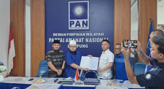 PAN Resmi Usung Galang Putra Rahman sebagai Calon Tunggal Wakil Bupati Way Kanan