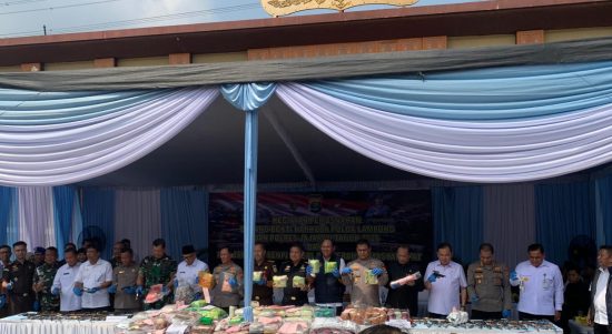 Polda Lampung Musnahkan 119 Kg Sabu dan Puluhan Ribuan Pil Ekstasi, Tegaskan Perang Lawan Narkoba