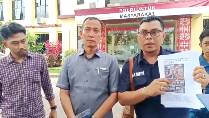 Eko Prihanto Lapor ke Polda Lampung Anggota DPRD Tubaba Laporkan Media Online ke Polda Lampung Terkait Pemberitaan MBG
