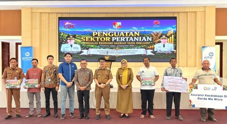 OJK dan Pemkab Lampung Utara Perkuat Akses Keuangan 250 Petani dan Pembudidaya OJK dan Pemkab Lampung Utara Perkuat Akses Keuangan 250 Petani dan Pembudidaya
