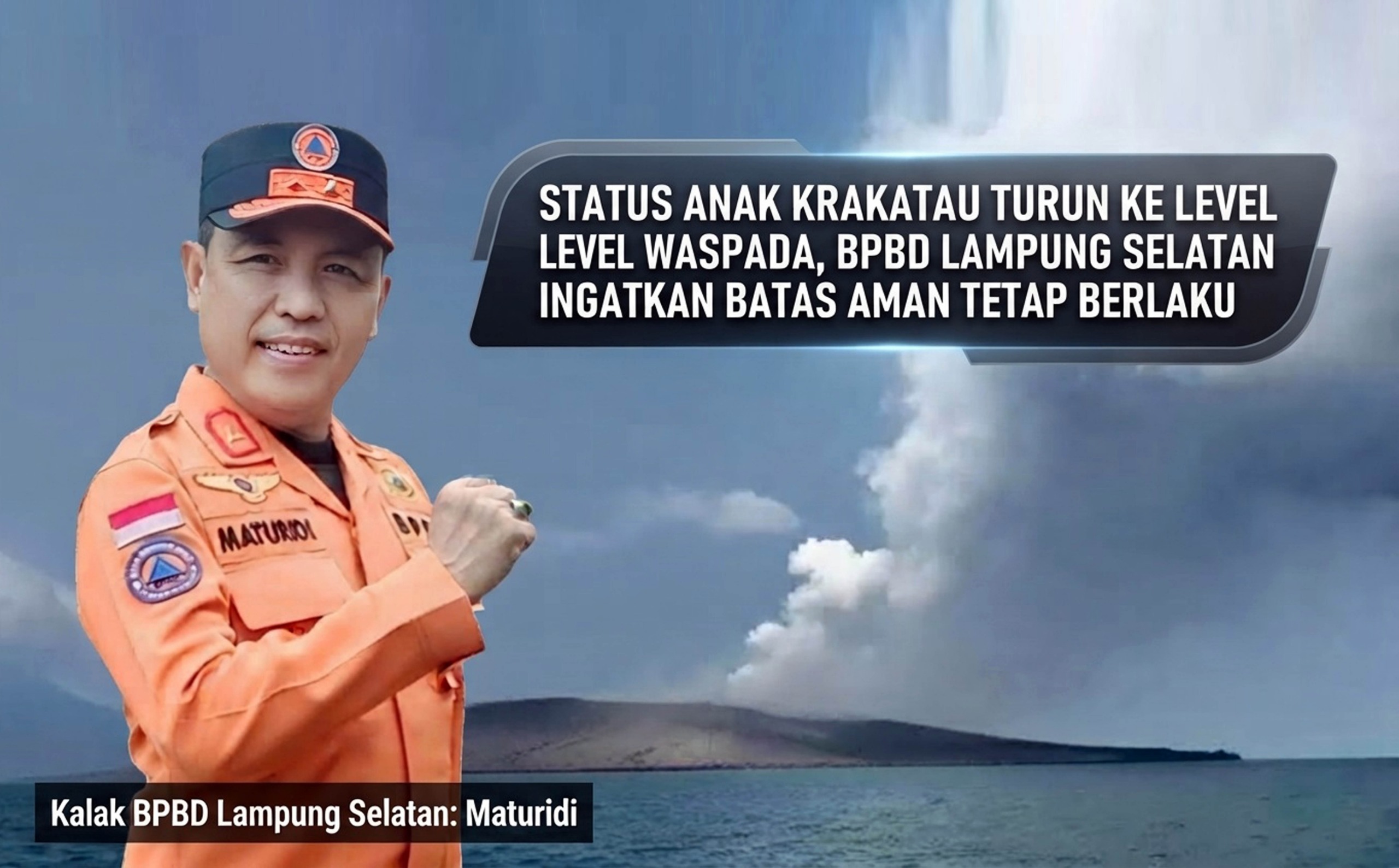Status Anak Krakatau Turun ke Waspada, Radius 2 Km Masih Terlarang