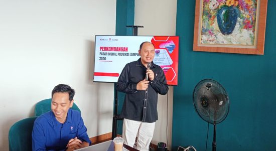Kepala Kantor Perwakilan Bursa Efek Indonesia (BEI) Provinsi Lampung, Hendi Prayogi,