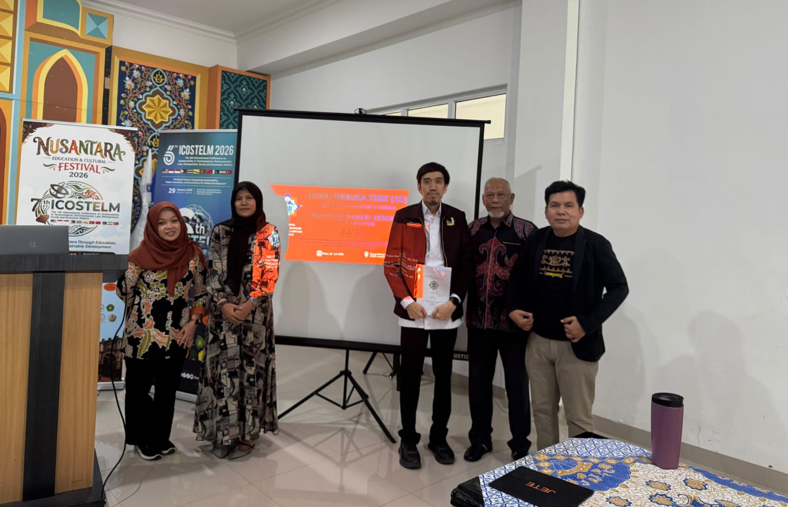 Lulus Tesis, Dosen UIN RIL Mezan El Khaeri Rancang Tools Kredit UMKM Syariah